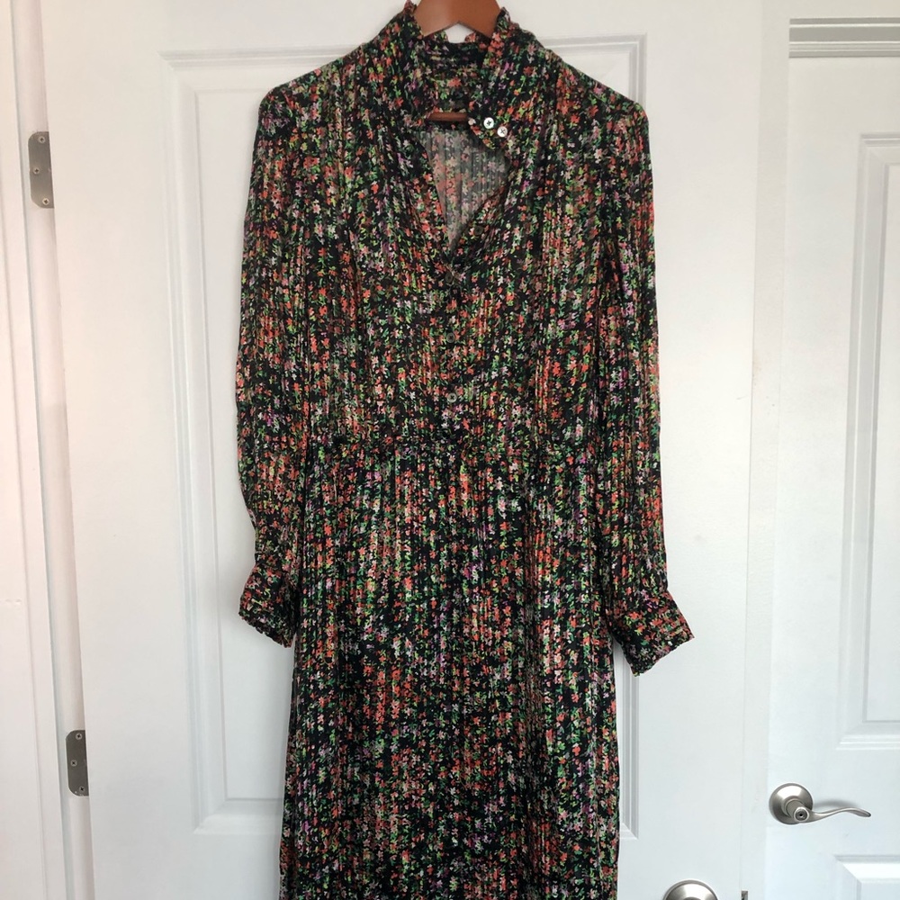 Silk floral dress